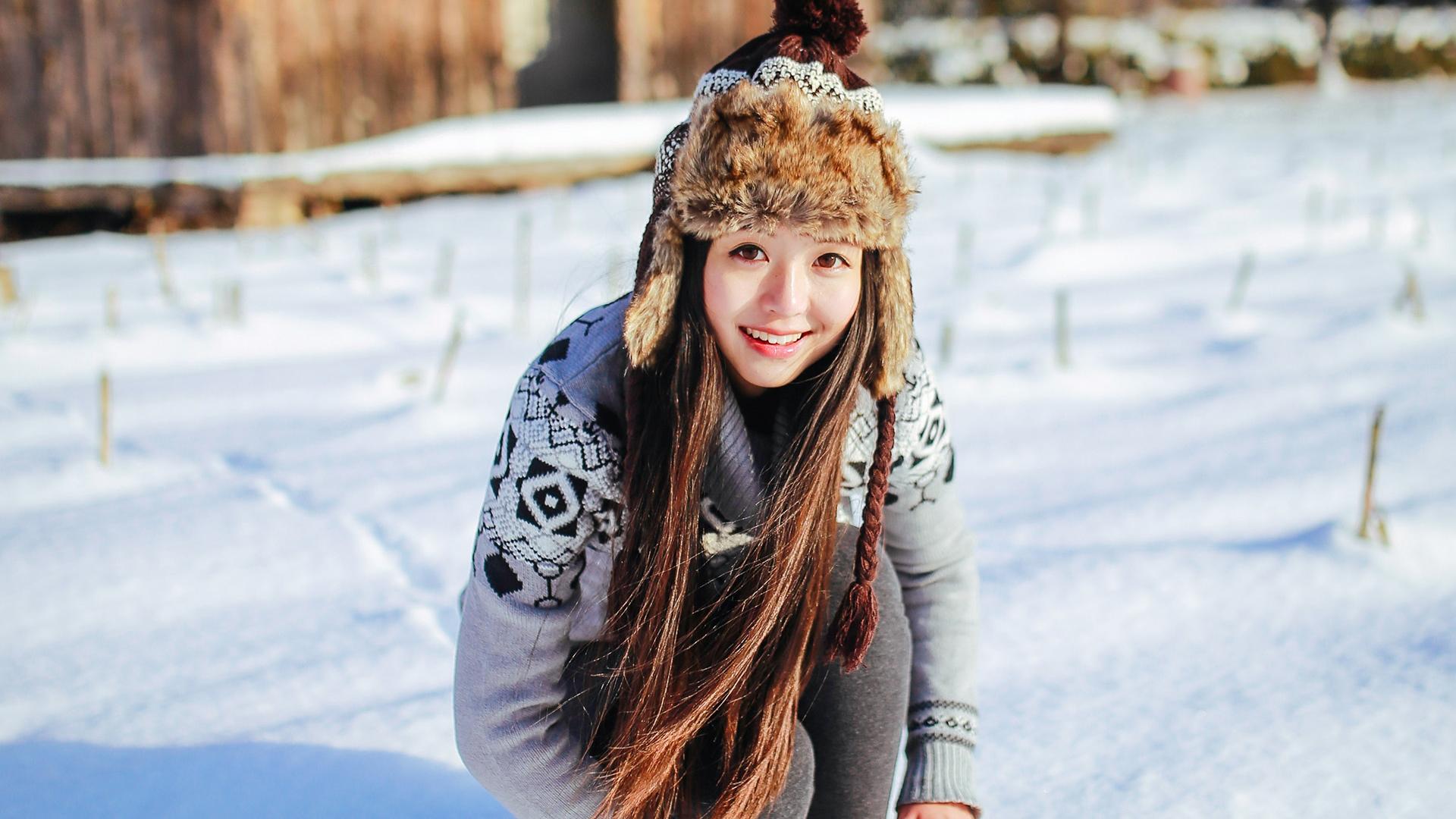 在冬天，东北吉林乡村雪地上最出彩的是女人「摄影原创」_谷玥品视界 - MdEditor