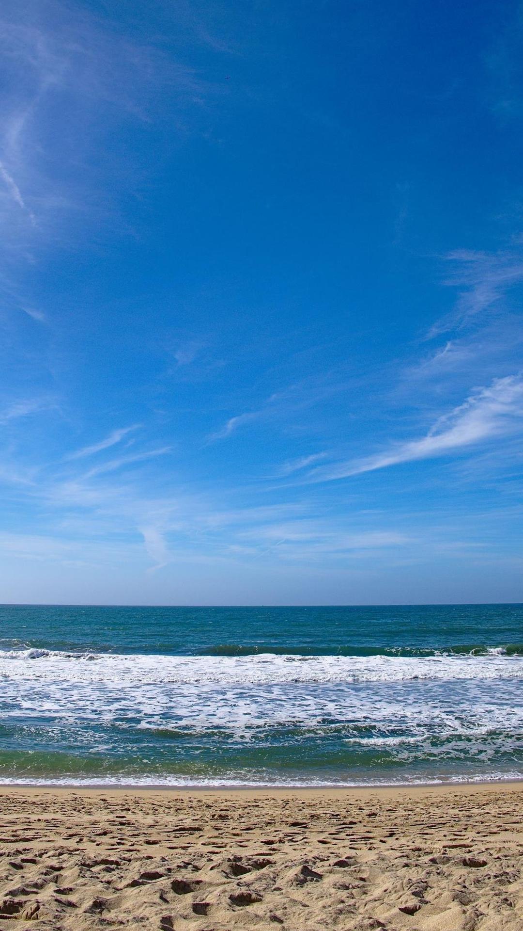 唯美自然风景 蓝天碧海 沙滩 海洋 唯美风景… - 堆糖，美图壁纸兴趣社区