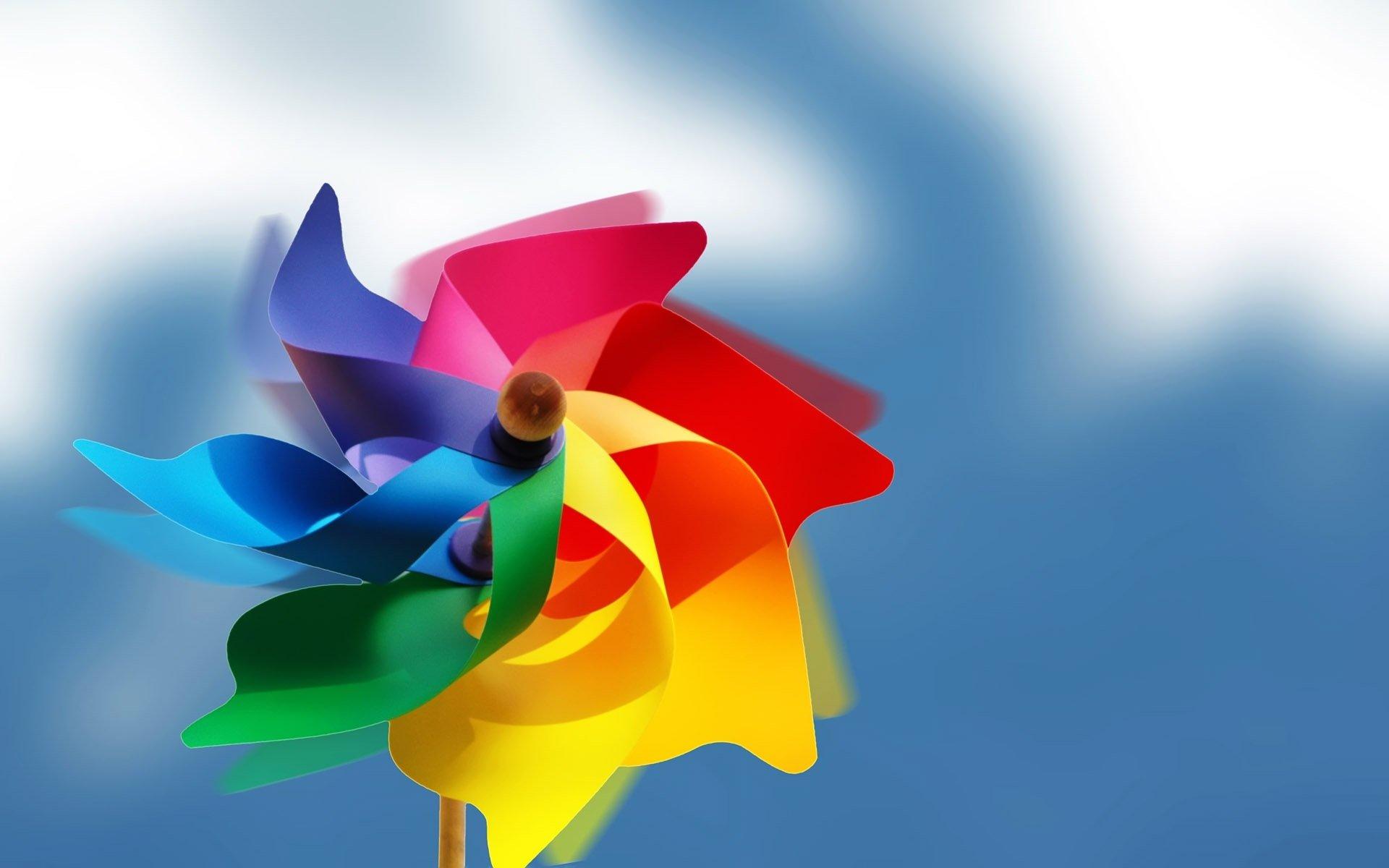 新款 厂家直销 户外吊饰风转彩虹热气球风车七彩楼盘园林装饰品-阿里巴巴