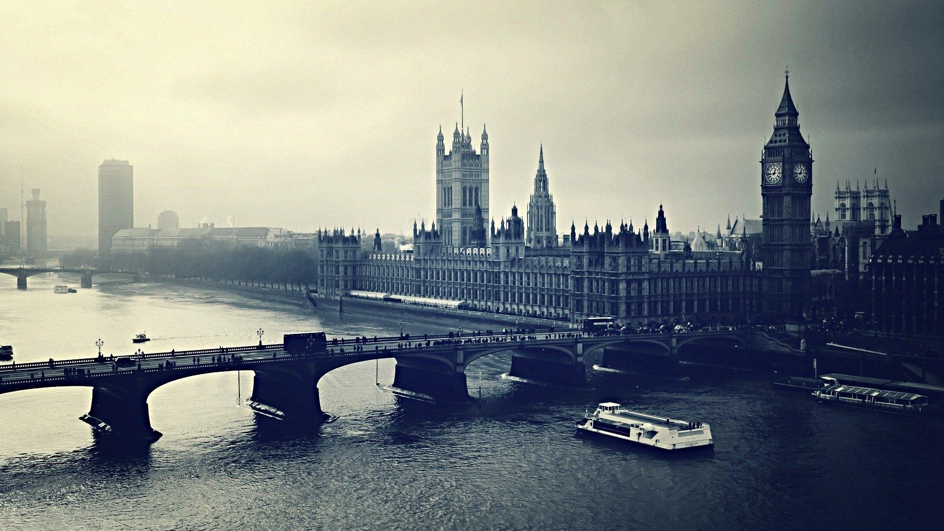 英国伦敦著名建筑塔桥夜景壁纸-壁纸图片大全