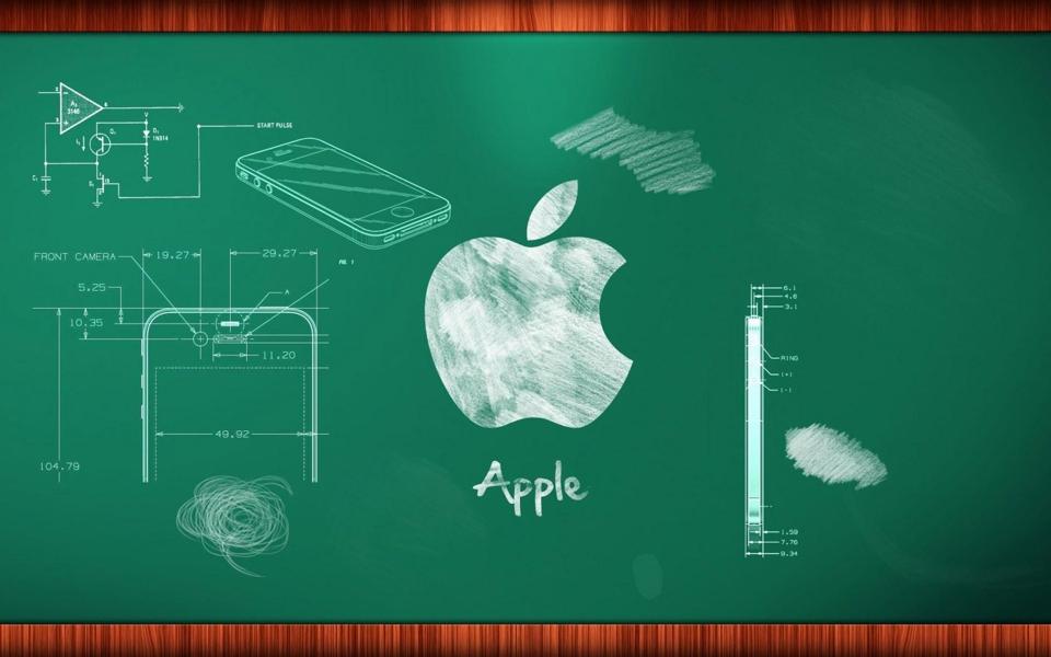 苹果创意设计图电脑桌面壁纸