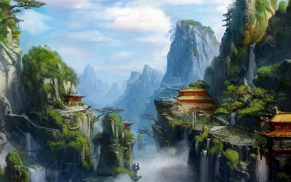 中国风游戏场景原画壁纸大图