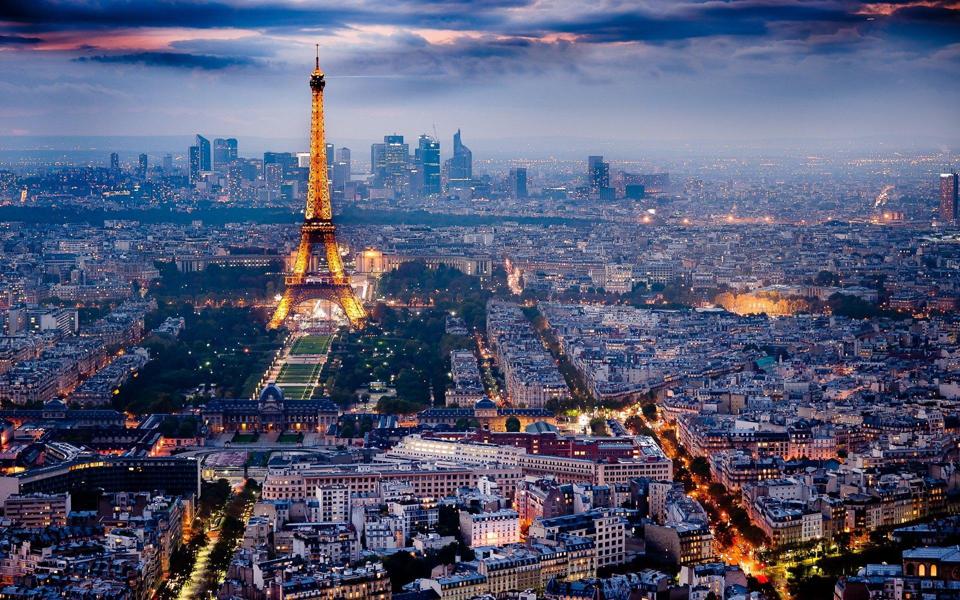 巴黎高清城市夜景壁纸