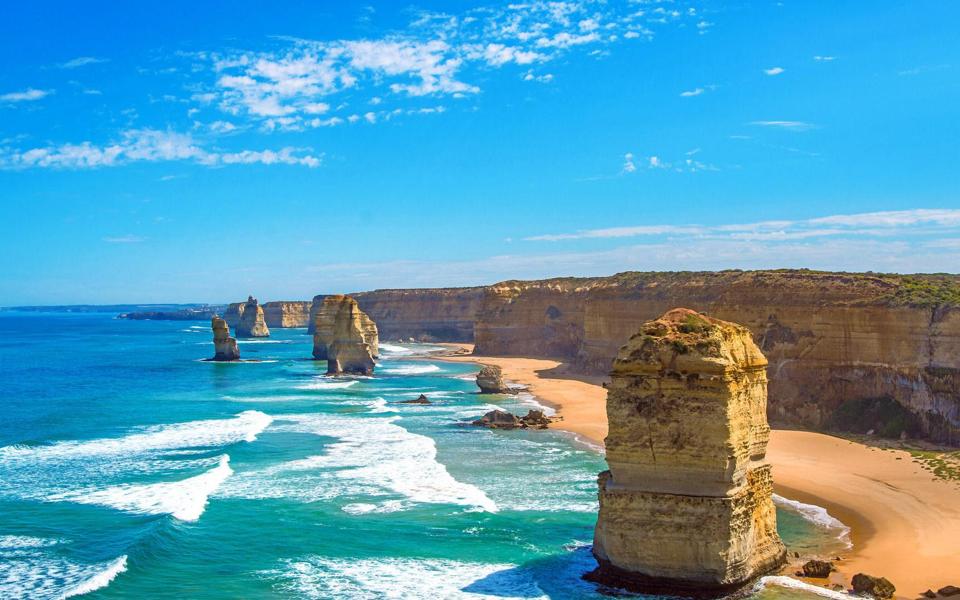 澳大利亚十二使徒岩图片迷人风景桌面壁纸