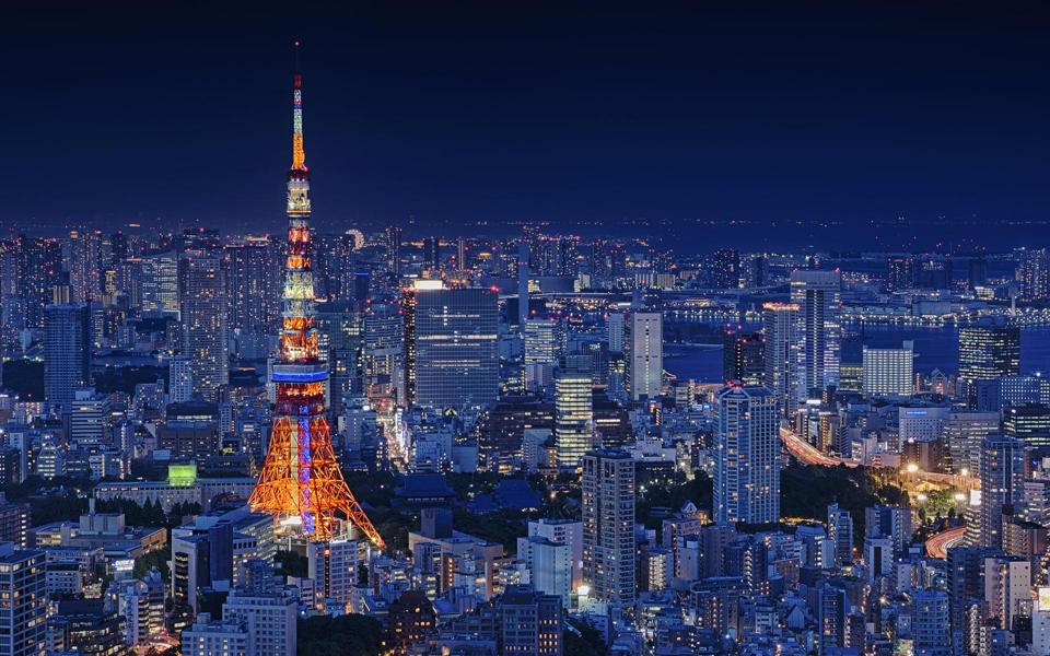 东京铁塔夜景桌面壁纸