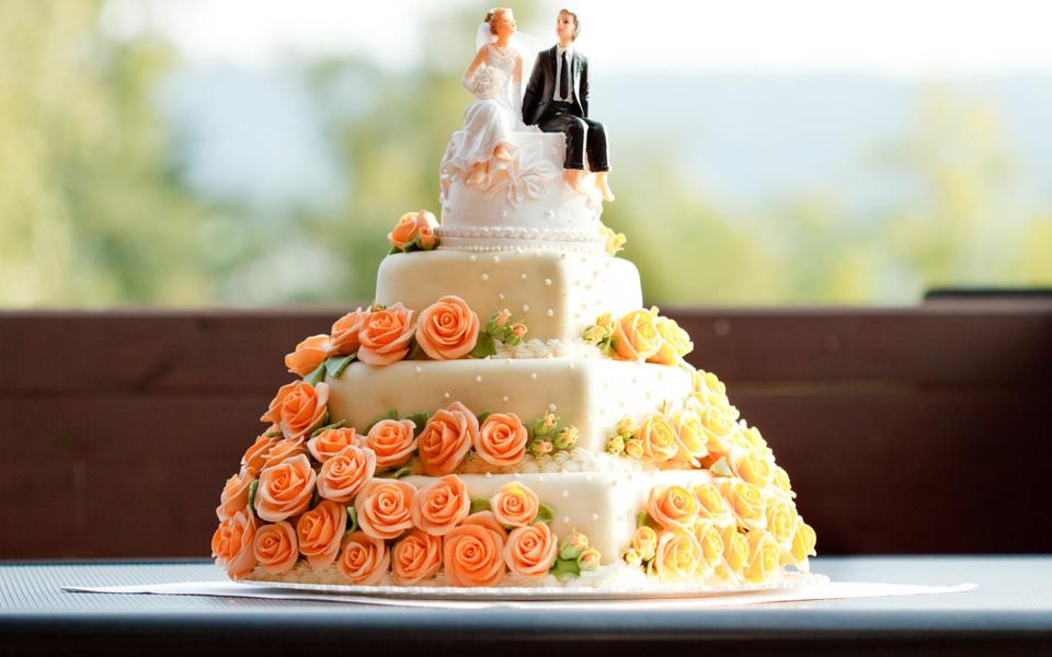 好看的婚礼蛋糕图片高清背景图