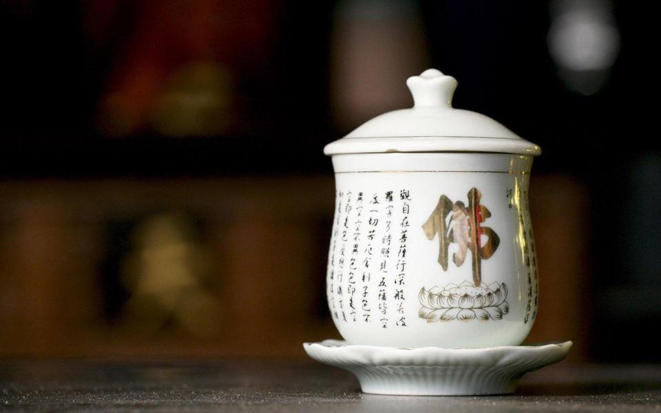 中国风茶杯桌面壁纸