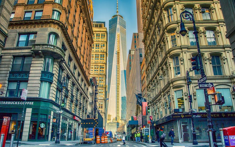 高清美国纽约曼哈顿建筑风景壁纸