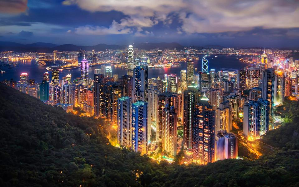 香港城市夜景高清壁纸大图