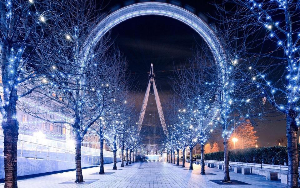 伦敦城市夜景图片美景电脑壁纸下载