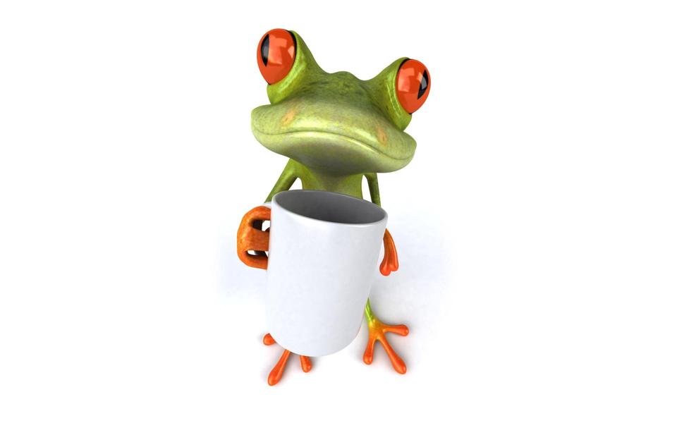 3D青蛙高清桌面壁纸１