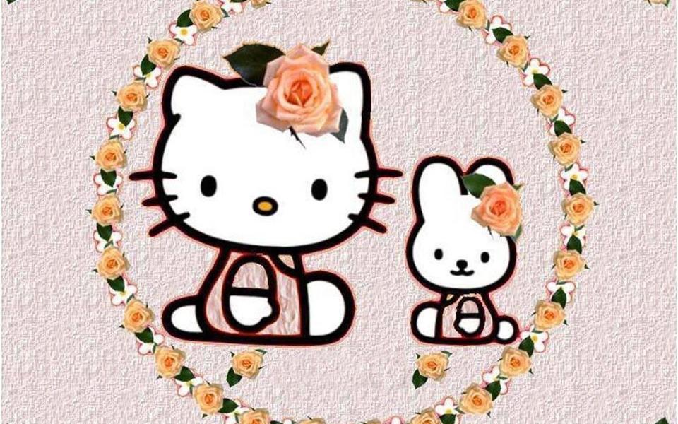 可爱的Hello Kitty桌面壁纸