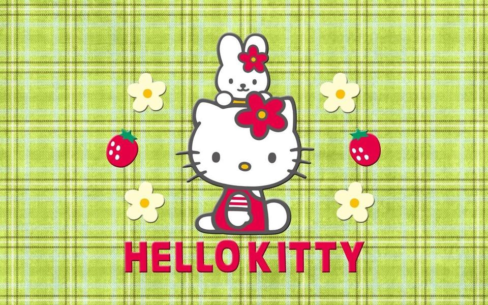 可爱的Hello Kitty桌面壁纸