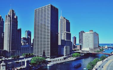 芝加哥摩天大楼都市风景桌面壁纸