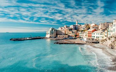 好看的意大利海边城市五渔村高清壁纸