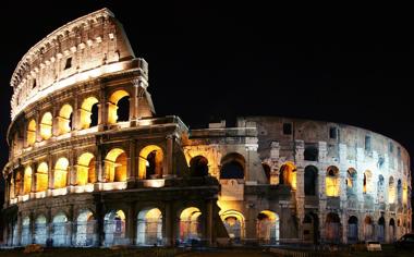 意大利罗马古城壁纸唯美夜景