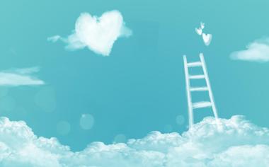 白云上的爱情天梯壁纸
