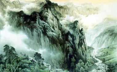 中国淡雅水墨画高清壁纸图片