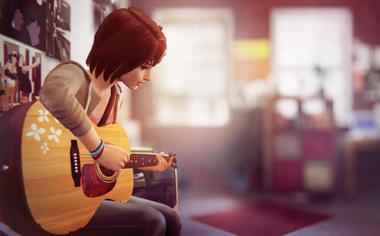 弹吉它的女孩动漫人物壁纸