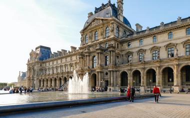 法国巴黎卢浮宫高清图片建筑壁纸