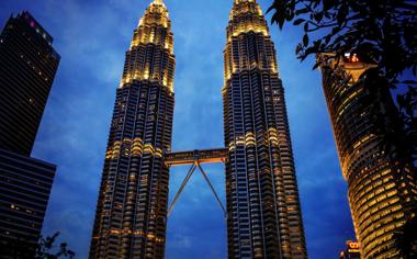 高清马来西亚吉隆坡双子塔建筑风景图片壁纸图片