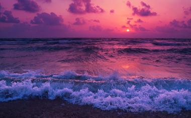 高清海边日出图片自然风景桌面壁纸