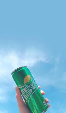 小清新夏日饮料与天空手机壁纸3