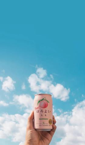 小清新夏日饮料与天空手机壁纸6