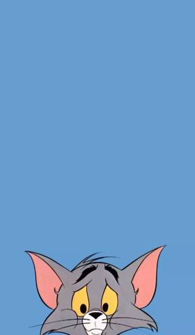动画片猫和老鼠手机壁纸超清蓝色1080手机壁纸7